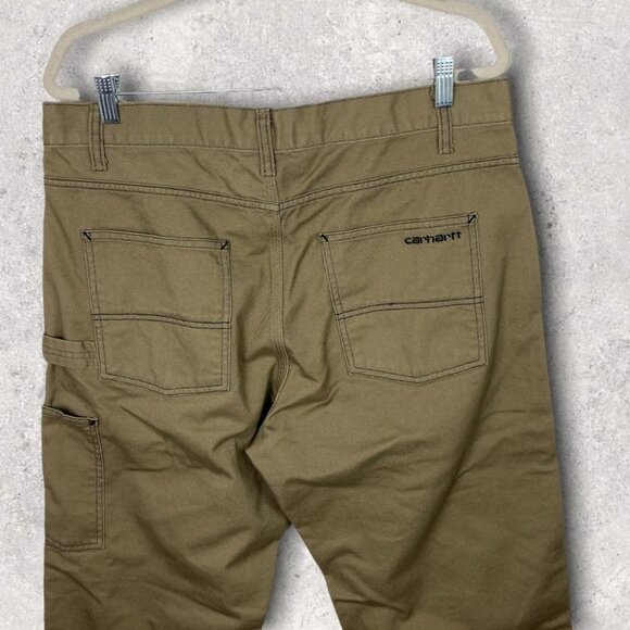 NEW Carhartt Double Front Pants Tanami Beige Size 34 x 32 Cotton‎ Contrast Pant - Picture 4 of 11